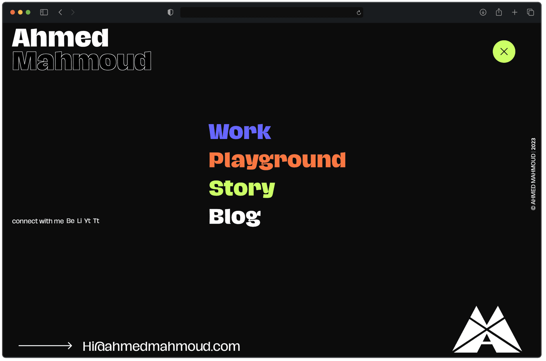 Navigation Menu Opened