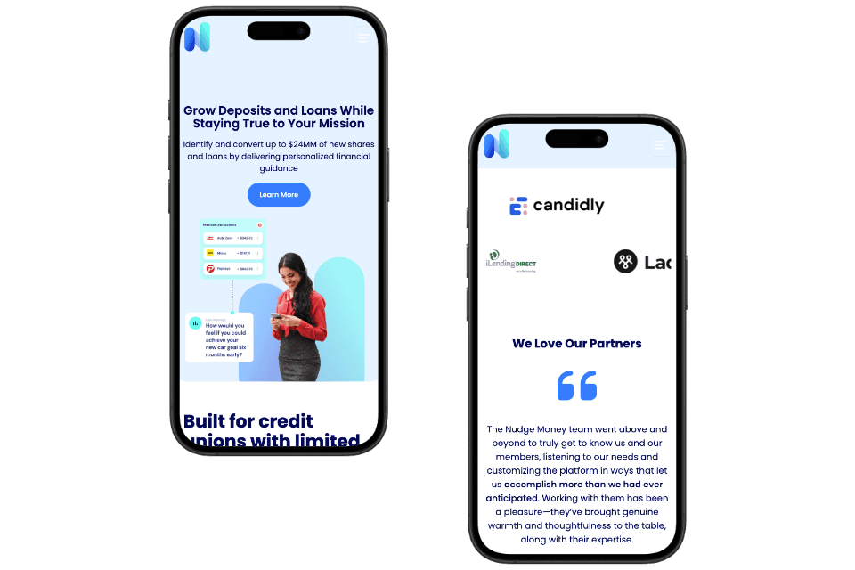 Homepage Mobile Version