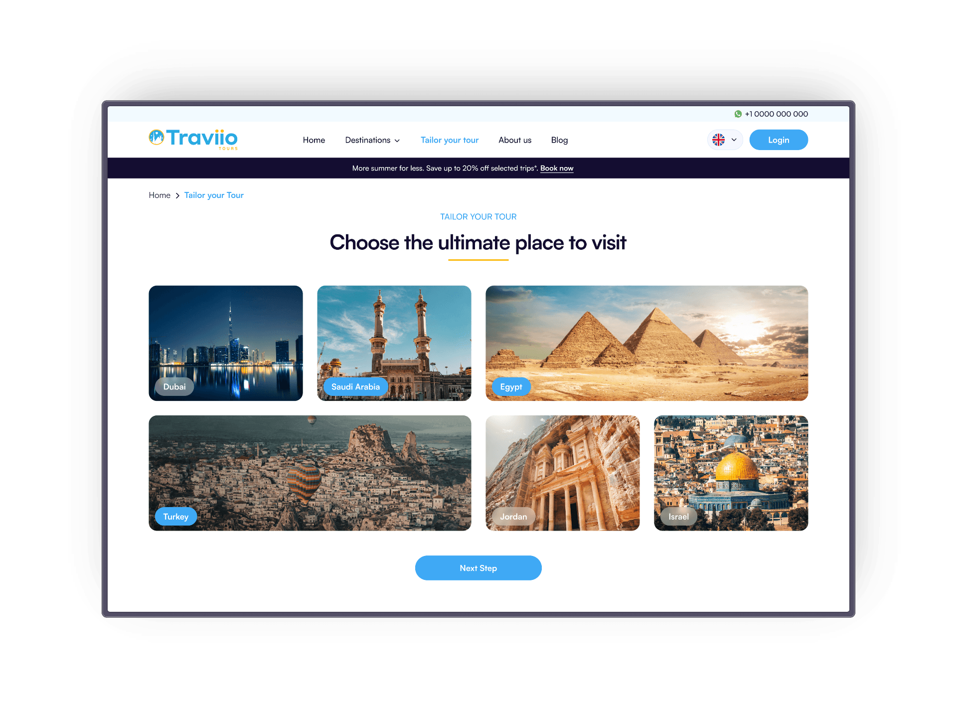 Tailor Your Tour Destinations